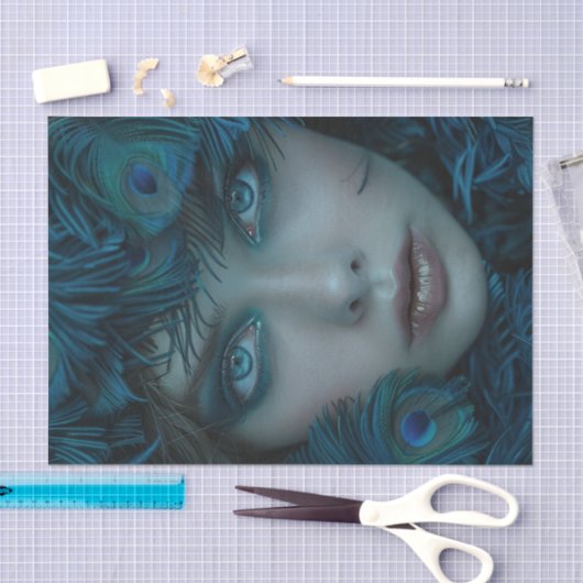 Papier Mousseline Flapper Girl8 des années 1920 (Artisanat)