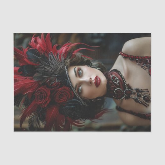 Papier Mousseline Flapper Girl 1920 (Recto)