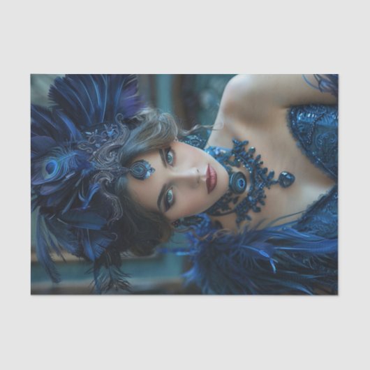 Papier Mousseline Flapper Girl 3 des années 1920 (Recto)