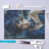 Papier Mousseline Flapper Girl 3 des années 1920 (Artisanat)