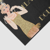 Papier Mousseline Flapper Gold Parties scintillant des années 20 Roa (Détail)