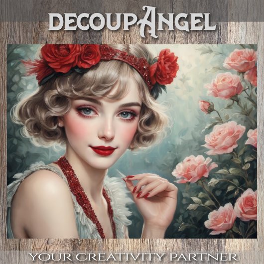 Papier Mousseline Flapper Jazz Queen - Découpage -