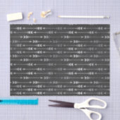 Papier Mousseline Flèche de flèche grise de Bohême Abstraite (Artisanat)