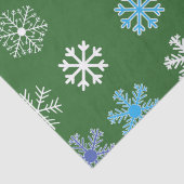 Papier Mousseline Flèche de neige verte (Détail)