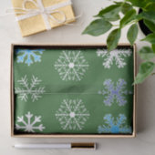 Papier Mousseline Flèche de neige verte (Cadeau)