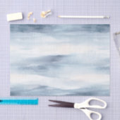 Papier Mousseline Flèches blanches bleues (Artisanat)