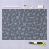 Papier Mousseline Flèches - bleu (Artisanat)