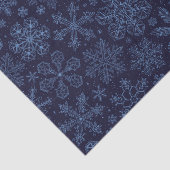 Papier Mousseline Flèches bleues sur bleu (Détail)