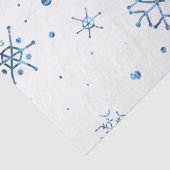 Papier Mousseline Flèches de neige de Parties scintillant bleue (Détail)