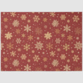 Papier Mousseline Flèches rouges et dorées (Recto)