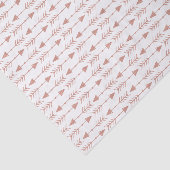 Papier Mousseline Flèches tribales Roses | Bohémien (Détail)