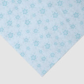 Papier Mousseline Fléchettes de neige, Bleu glacé, Fléchettes de nei (Détail)