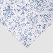 Papier Mousseline Fléchettes de neige grises sur blanc (Détail)