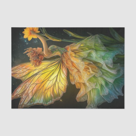Papier Mousseline Fleur (Recto)