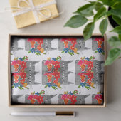 Papier Mousseline Fleur (Cadeau)