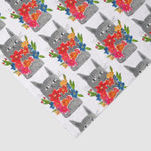 Papier Mousseline Fleur (Détail)