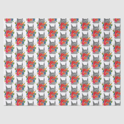 Papier Mousseline Fleur (Recto)