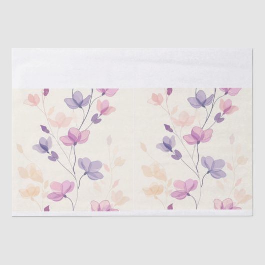 Papier Mousseline Fleur (Recto)