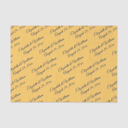 Papier Mousseline Fleur à rayons simples élégant avec Mariage Monogr (Recto)