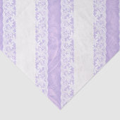Papier Mousseline Fleur blanc dentelle violet tissu cadeau mariage (Détail)