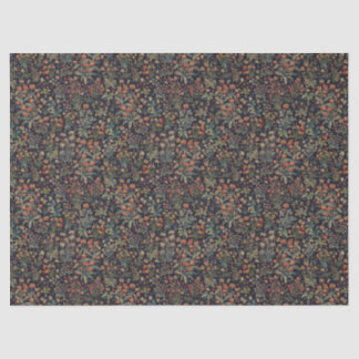 Papier Mousseline Fleur botanique forestière sombre et mystérieuse d