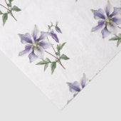 Papier Mousseline Fleur botanique sauvage pourpre (Détail)