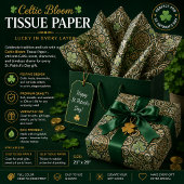 Papier Mousseline Fleur celtique