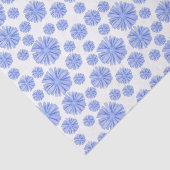 Papier Mousseline Fleur Chicorée Bleue (Détail)