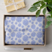 Papier Mousseline Fleur Chicorée Bleue (Cadeau)