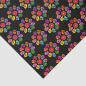 Papier Mousseline Fleur crâne de sucre (Détail)