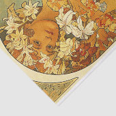 Papier Mousseline Fleur d'Alphonse Mucha Tissue Paper (Détail)