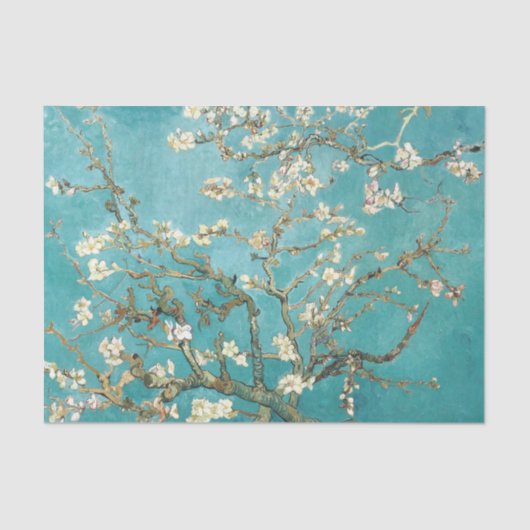 Papier Mousseline Fleur d'amande, Van Gogh (Recto)