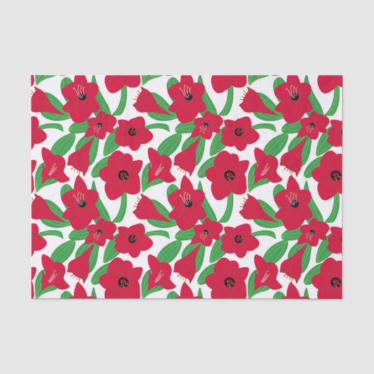 Papier Mousseline Fleur d'Amaryllis (Recto)