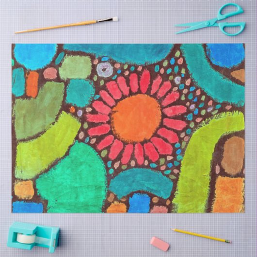 Papier Mousseline Fleur dans la vallée, Klee (Artisanat)