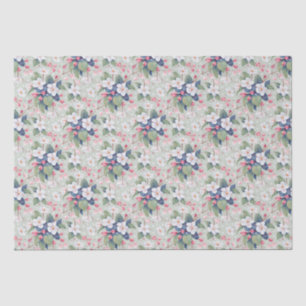 Papier Mousseline Fleur d'Apple (Haze Aqua)