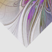 Papier Mousseline Fleur d'art Abstrait, énergique et coloré (Détail)