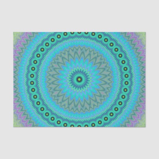 Papier Mousseline Fleur de Boho (Recto)