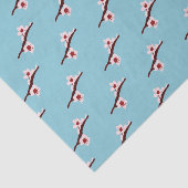 Papier Mousseline Fleur de cerisier, Sakura, motif floral rose (Détail)