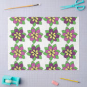 Papier Mousseline Fleur de clématite pourpre (Artisanat)