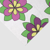 Papier Mousseline Fleur de clématite pourpre (Détail)