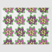 Papier Mousseline Fleur de clématite pourpre (Recto)