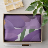 Papier Mousseline Fleur de Crocus Violet (Cadeau)