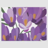 Papier Mousseline Fleur de Crocus Violet (Recto)
