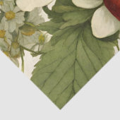 Papier Mousseline Fleur de fraise botanique (Détail)