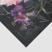 Papier Mousseline Fleur de Géranium Violet Decoupage (Détail)