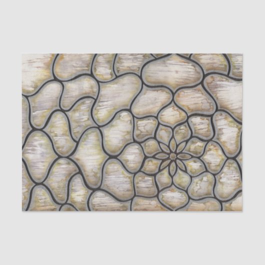 Papier Mousseline Fleur de la terre (Recto)