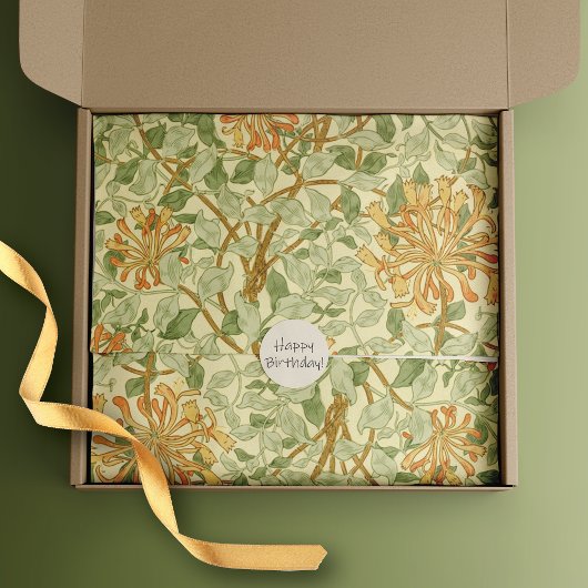 Papier Mousseline Fleur de lait William Morris