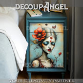 Papier Mousseline Fleur de l'âme -Découpage-