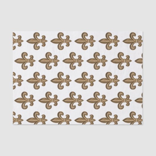 Papier Mousseline Fleur de Lis Crest (Recto)