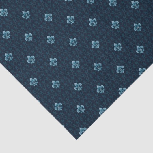 Papier Mousseline Fleur De Lis Pattern (Détail)